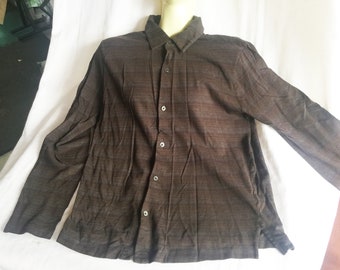 Brown Top, Brown Blouse, Small Brown Blouse, DKNY Blouse, Dark Brown Top, Dark Brown Blouse, Small Brown Top, Small Career Top, Business Top