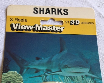 Sharks, Marineland, Viewmaster, 3-D Toy, Sea World, Viewmaster Reels, View-masters, Sea Life, Shark Gift, Shark Photo, Sea World Gift