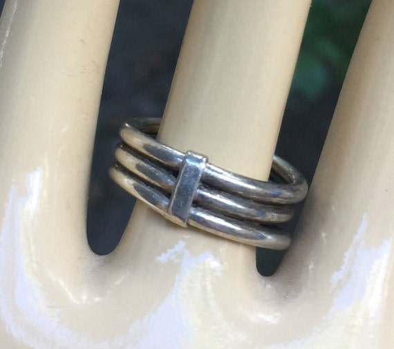 Silver Ring, Rustic Ring, Native Silver RIng, Sil… - image 3