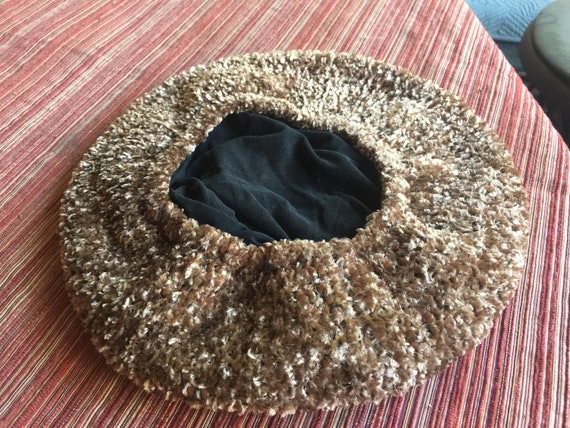 Brown Beret, Floppy Beret,Brown Hat,Oversize Bere… - image 4