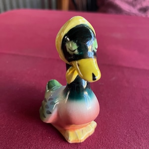 Duck Figurine, Miniature Duck, Miniature Goose, Goose Figurine, Duck Figure, Goose Figure, Duck Art, Ceramic Duck, Ceramic Goose, Glass Duck