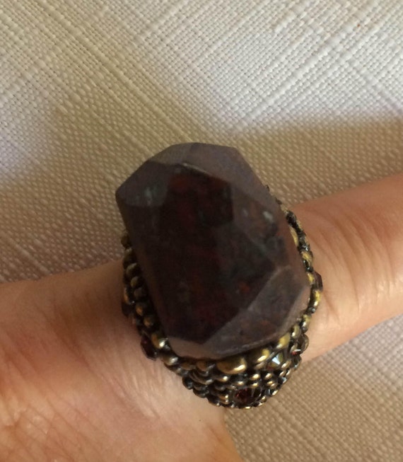 Red Goth Ring, Gothic Ring, Queen Ring, Red Ring,… - image 5