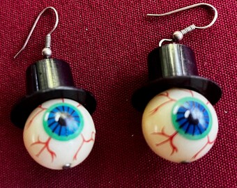 New Wave Earring, Punk Earring, 80s Earring, 80s Band, Residents Band, Eyeball Earring, Pop Art Earring, Funny Earring, Fun Earring, Eyeball