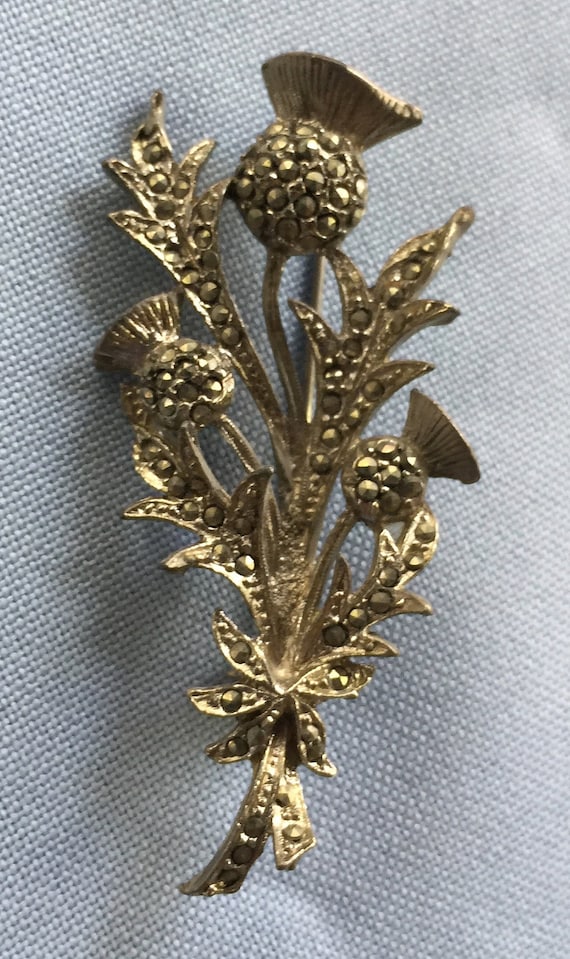 Flower Pin, Flower Brooch, Retro Flower Pin, Marc… - image 2