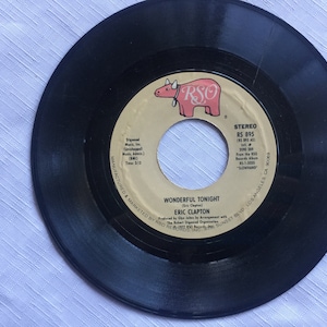 Decorative Records, Retro Records, Guitar Gift, Guitar Art, Rock Record,45 Record,Eric Clapton,Rock Roll Decor,Guitarist Gift,Bill Withers