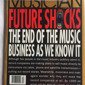Music Magazine, Music Business, 90s Magazine, US Magazine, Musician Magazine, 90s Culture, 90s Music, Music Collectible, Music History