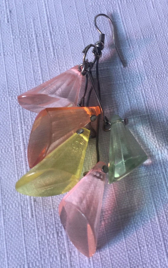 60 Pastel Earring, Pastel Earring, Pastel Dangle, Pas… Gem