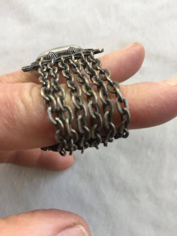 Chain Bracelet Watch, Small Metal Watch, Small Br… - image 3