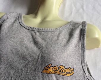 David Letterman, Late Show, Coleccionable de Letterman, Coleccionable de TV de los 80, Camiseta de NBC, Camiseta de programa de TV, Coleccionable de NBC, Camiseta de Letterman, Regalo de Letterman