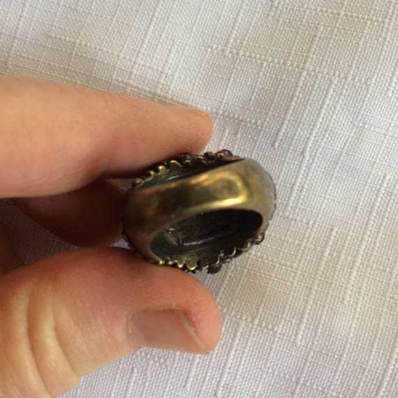 Red Goth Ring, Gothic Ring, Queen Ring, Red Ring,… - image 4