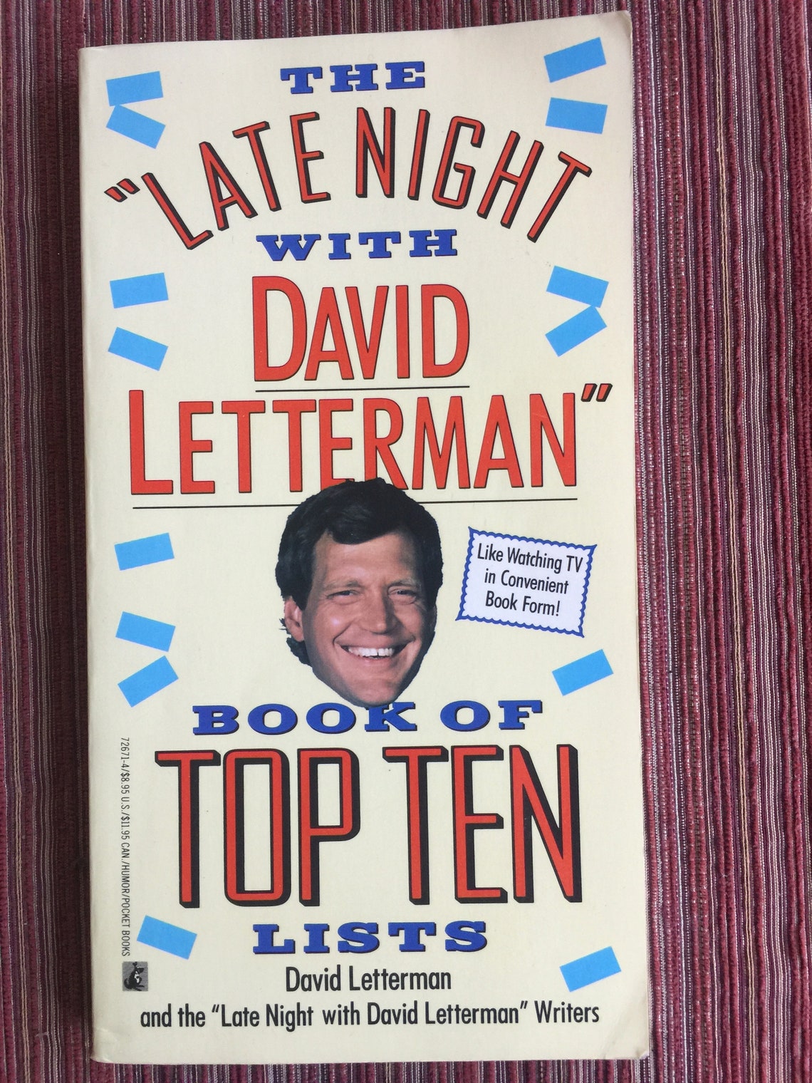 david-letterman-top-ten-list-90s-tv-late-night-show-late-etsy-uk