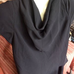 Black Cocktail Dress, Black Dress, Black Evening Dress, Black Party Dress, Formal Black Dress, Long Black Dress, Cowl Dress, Black Dress 14