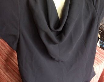 Black Cocktail Dress, Black Dress, Black Evening Dress, Black Party Dress, Formal Black Dress, Long Black Dress, Cowl Dress, Black Dress 14