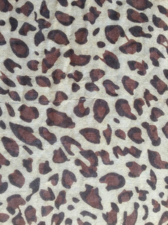 Leopard Scarf, Large Brown Scarf, Leopard Wrap, Animal Print Scarf, Animal Print Wrap, Brown Print Scarf, 70sWild Scarf, Leopard Print Scarf View 2