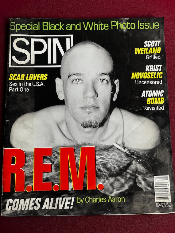 REM Magazine, Rock Magazine, 80s Magazine, REM Collectible, American Magazine, Collectible Magazine, Music Magazine, SPIN, Rock n Roll,