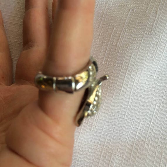 Fox Ring, Rhinestone Ring, Stretch Ring, Fox Stre… - image 6