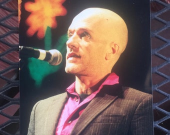 REM Photo, Michael Stipe, REM Photograph, REM Collectible, Michael Stipe Photo, Rock n Roll Art, Michael Stipe Gift, 80s Band, 80 Band Photo