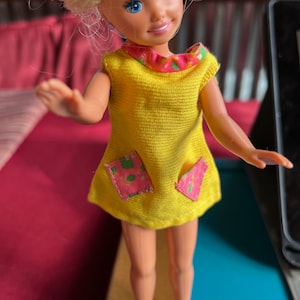 Stacie Doll Clothes, Barbie Family Clothes, Stacy Doll, Barbie Little Sister, Stacie Mattel, Stacie Doll Dress, Small Doll Clothes