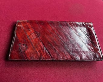 Portefeuille En Véritable Peau D'anguille Noire - Ancien Stock Coréen - Neuf Sans étiquette