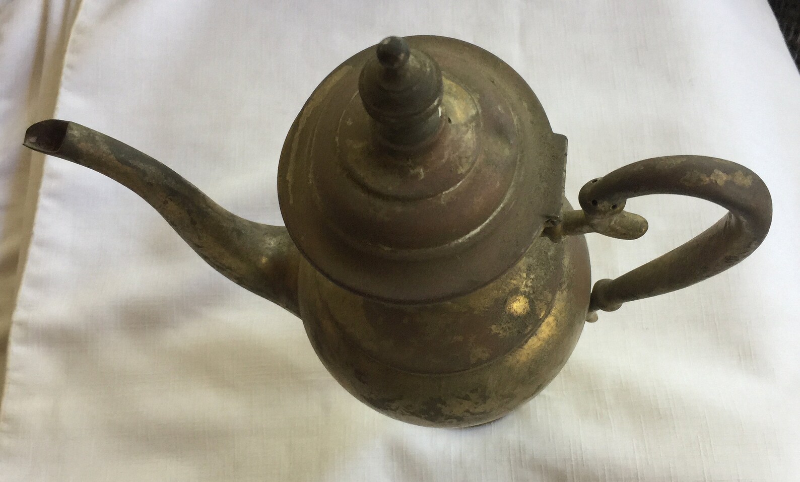 Brass Vase Brass Teapotindia Teapotrustic Teapotantique Etsy