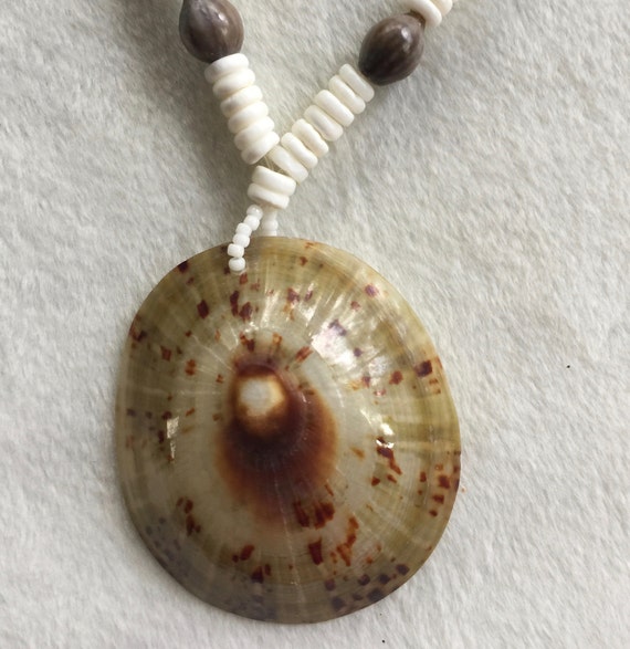 Big Shell Necklace, Shell Pendant, Beach Necklace,