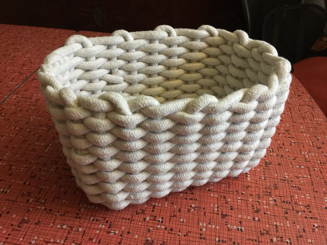Hand Towel Basket Decorative Baskettabletop Baskethandmade Etsy