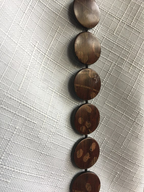 Brown Bead, Brown Necklace, Wood Beads, Long Brow… - image 6