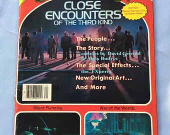 Close Encounter, Sci Fi Magazine, Movie Magazine, 70s Film, Encounter Collectible, Encounter Poster, Close Encounter Art, Sci Fi Collectible