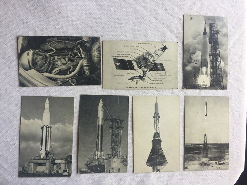 NASA Postcard, Nasa Card, Rocket Ship, Nasa Gift, Spacecraft Art ...