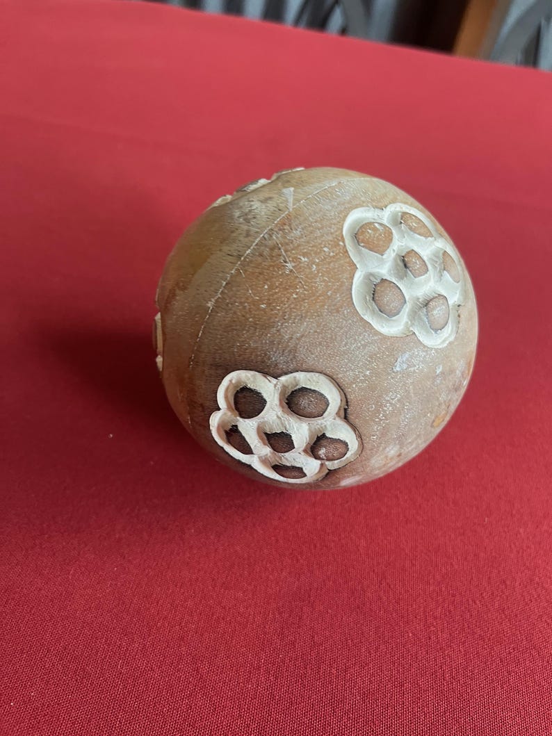Wood Art, Accent Piece, Wood Ball, Wood Sphere, Wood Sculpture, Abstract Wood Art, Wood Accent, Wood Art, Art Sculpture, Abstract Sculpture image 10