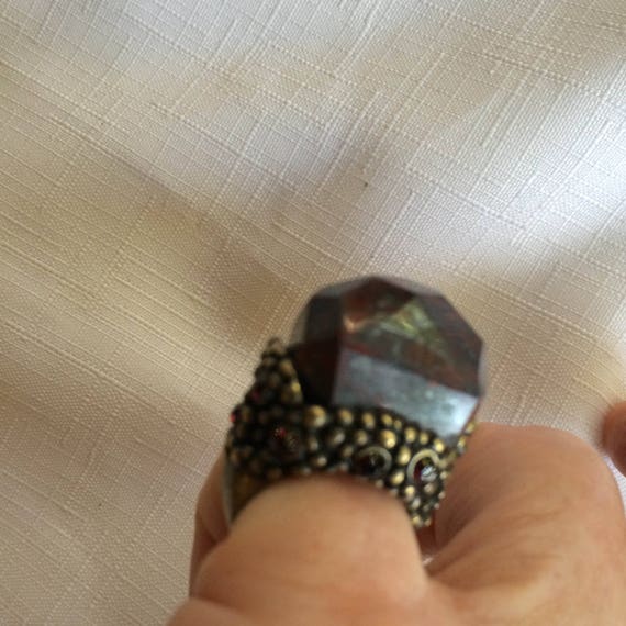 Red Goth Ring, Gothic Ring, Queen Ring, Red Ring,… - image 7