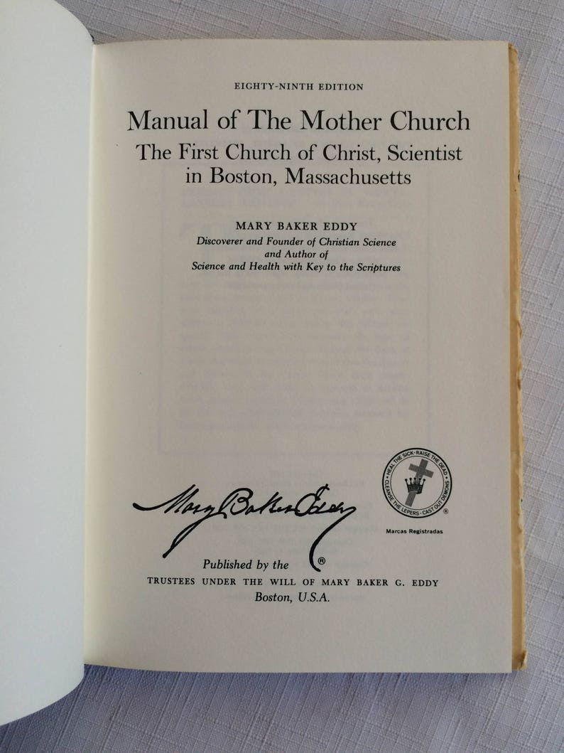 Christian Science Christian Science book Religious book Etsy