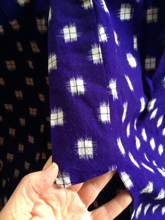 Purple Kimono, Kimono Robe, Bright Kimono, Retro Kimono, Colorful Kimono, Abstract Kimono, Geometric Kimono, Purple Robe, Casual Kimono View 4
