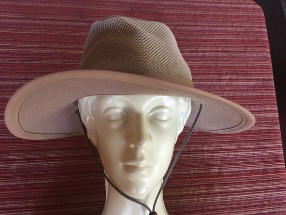 Beige Sun Hat, Beige Brim Hat, Wide Brim Hat, Hen… - image 1