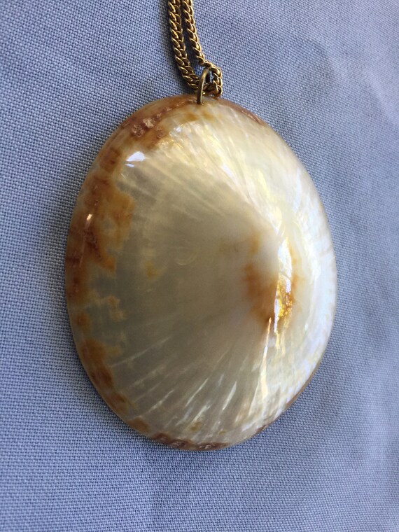 Big Shell Necklace, Shell Pendant, Shell Necklace… - image 4