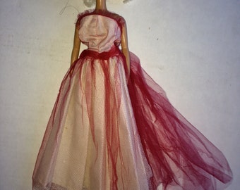 Puppen formelle Kleid, Puppen Weihnachtskleid, Modepuppe formal, Puppen elegantes Kleid, Puppen Abendkleid, Puppen Abendkleid, Modepuppen Kleid