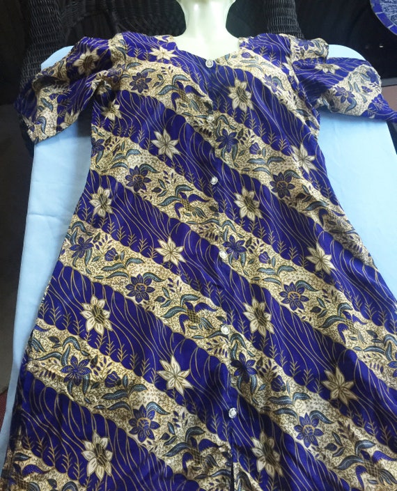 India Dress, Blue Gold Dress, Ethnic Blue Dress, … - image 3