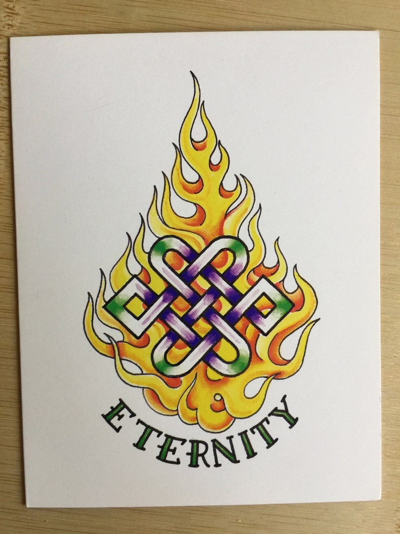 Patience Card Truth Card Blank Greeting Peace Card Eternity Card Art Blank Card Enlightenment Card Truth Greeting Blank Note Card