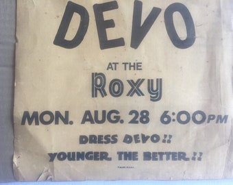 Devo Poster, Punk Poster, 80s Wall Art, Punk Band Poster, Punk Collectible, Devo, Punk Art, Rock Poster, Music Poster, Music Collectible