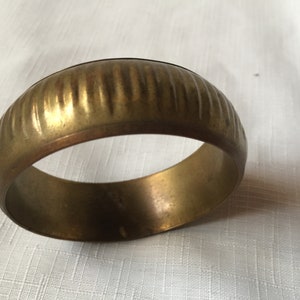 Bronze Bangle, Metal Bangle, Metal Bracelet, Rust Bangle, Boho Bracelet, Rustic Bronze Bracelet, Rustic Metal Bangle, Ridge Embossed Hippie