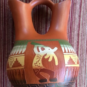 Tribal Art, Wedding Vase, Native Pottery, Southwest Gift, Navajo Pottery, Wedding Gift, Indigenous Art, Navajo Art, Indian Vase, Navajo Vase