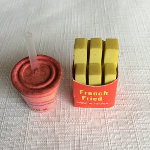 Doll Furniture Food, Doll Food, Dollhouse Food, Dollhouse Kitchen, Dollhouse Snacks, Doll Fries, Doll Furniture Snacks, Dollhouse Fries
