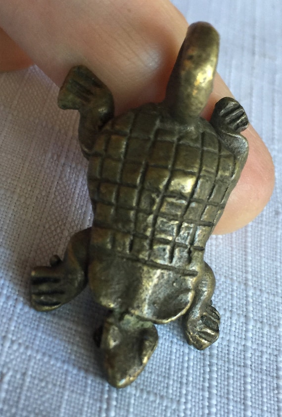 Turtle Necklace, Turtle Pendant, Brass Turtle Pend