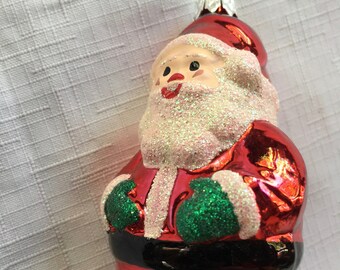 Jultomteprydnad, jultomteprydnad, glad jultomteprydnad, jultomtedekoration, jultomteprydnad i glas, jultomteprydnad, jultomtedekor, jultomte i glas