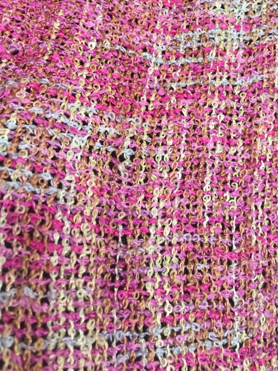 Pink Scarf, Pink Wrap, Pink Woven Scarf, Pink Sha… - image 8