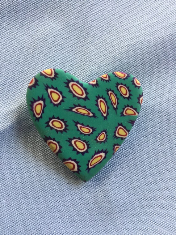 Heart Pin, Heart Brooch, Novelty Heart Pin, Heart 