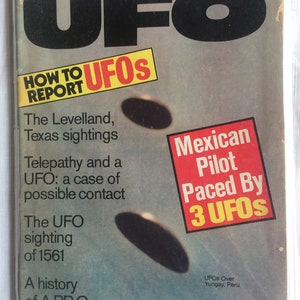 Rare UFO Magazine, Retro UFO Magazine, UFO Collectible, Ufo Library, Ufo Magazine, Flying Saucer Book, 70s Ufo Magazine