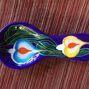 Art Spoonrest, Kitchen Spoonrest, Ceramic Spoonrest, Pottery Spoonrest, Decorative Spoonrest, Mexico Spoonrest, Wall Spoonrest, KITCHEN ART