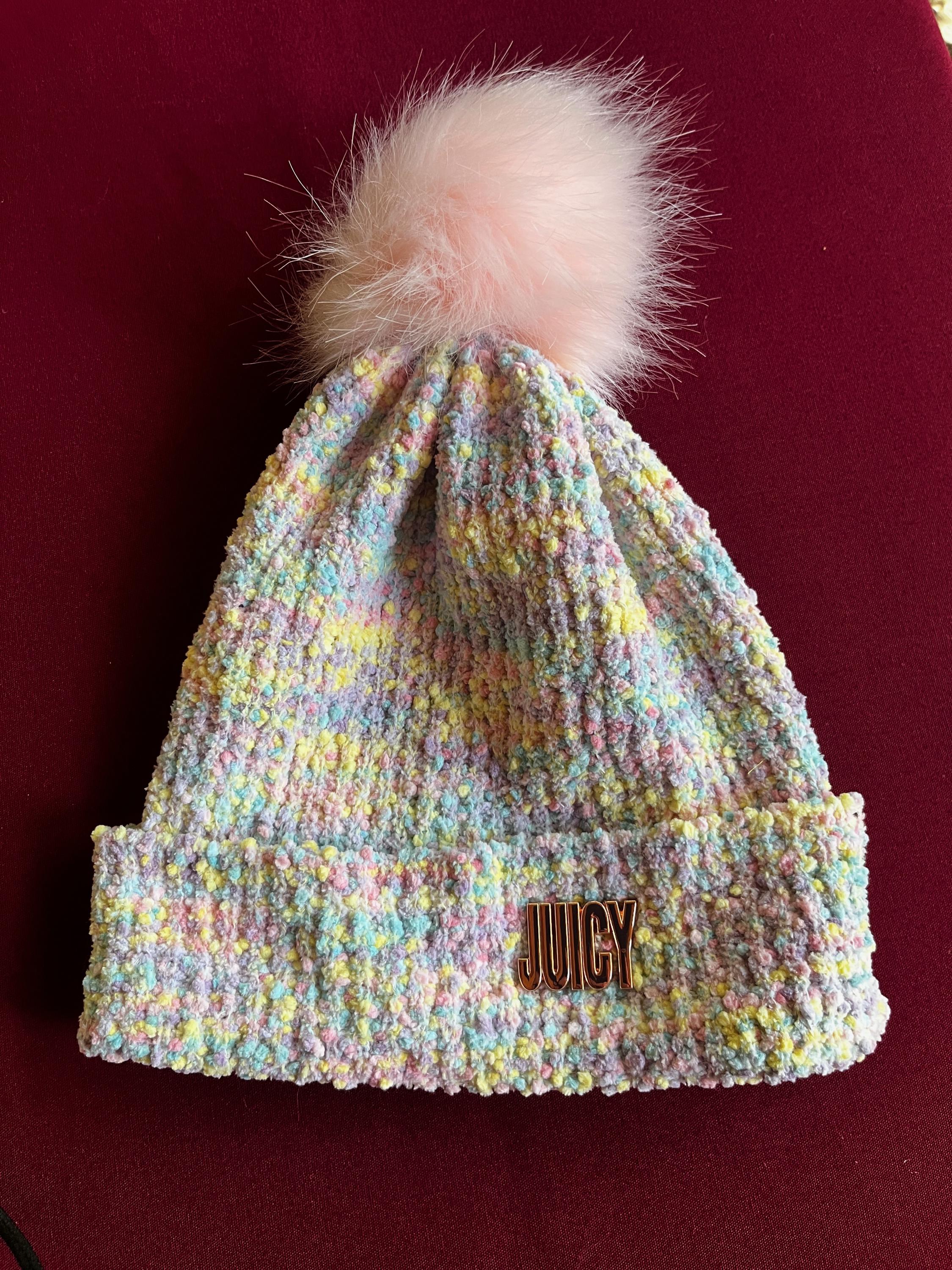 JUICY COUTURE★fluff Scalloped Hat JC262 Juicy couture cap - Gem