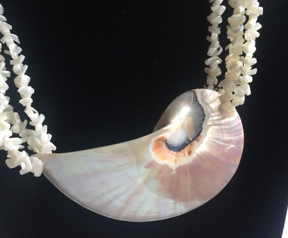 Shell Necklace,Shell Statement,Shell Statement Bea